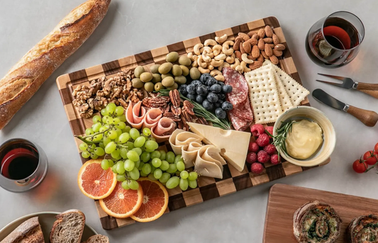 Walnut & Oak End Grain Wood Chopping Board